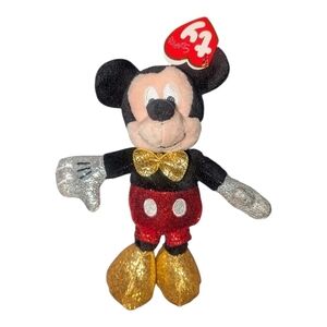 TY Disney 8" Mickey Mouse Sparkle Plush